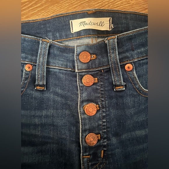 MADEWELL High rise skinny  Dark Blue Women's Jean - Picture 5 of 12